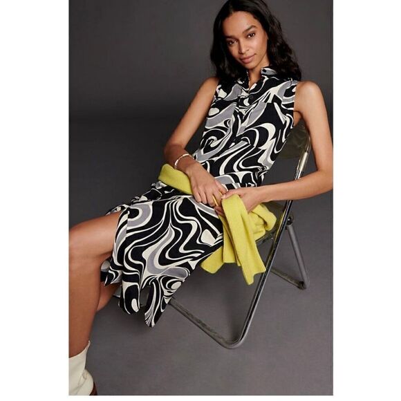 Corey Lynn Calter Gabriela Midi Shirtdress NWT Sz S Anthropologie - Picture 1 of 8